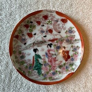 Vintage Japanese Plate, small. Geisha Scene, Kyoto
